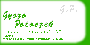 gyozo poloczek business card
